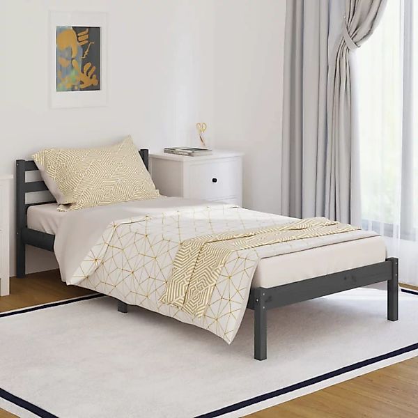 Vidaxl Tagesbett Massivholz Kiefer 90x200 Cm Grau günstig online kaufen
