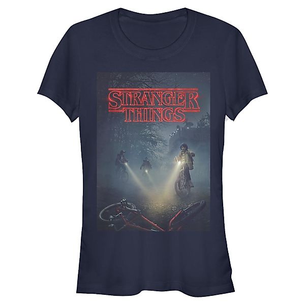 Netflix - Stranger Things - Gruppe Will Missing Bike Poster - Frauen T-Shir günstig online kaufen