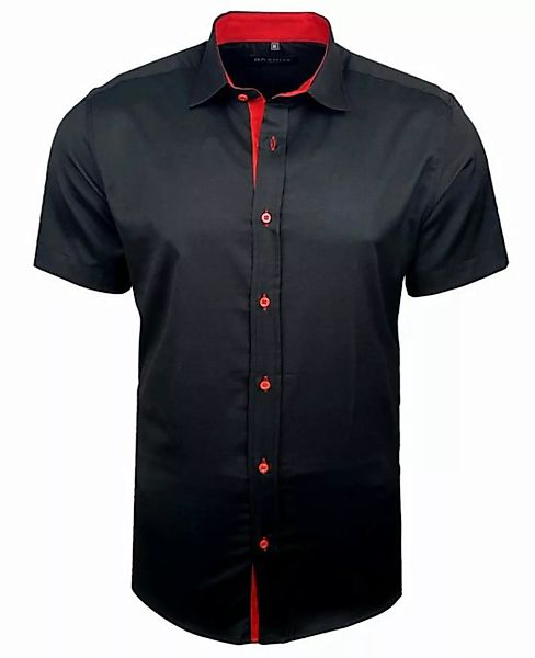 Baxboy Langarmhemd Baxboy Kurzarmhemd Herren Hemd Bügelleichtes Slim Fit Ke günstig online kaufen
