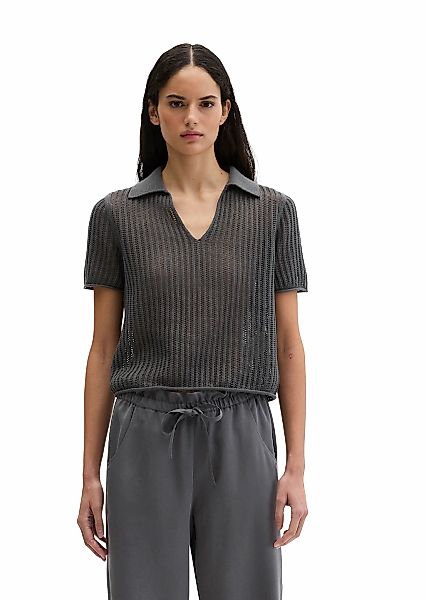 Marc OPolo Polokragenpullover "aus Bio-Baumwolle-Leinen-Mix" günstig online kaufen