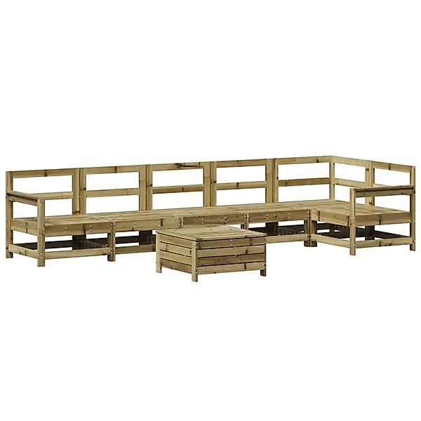 vidaXL 7-Tlg Garten-Sofagarnitur Kiefernholz Imprägniert 3250899 günstig online kaufen