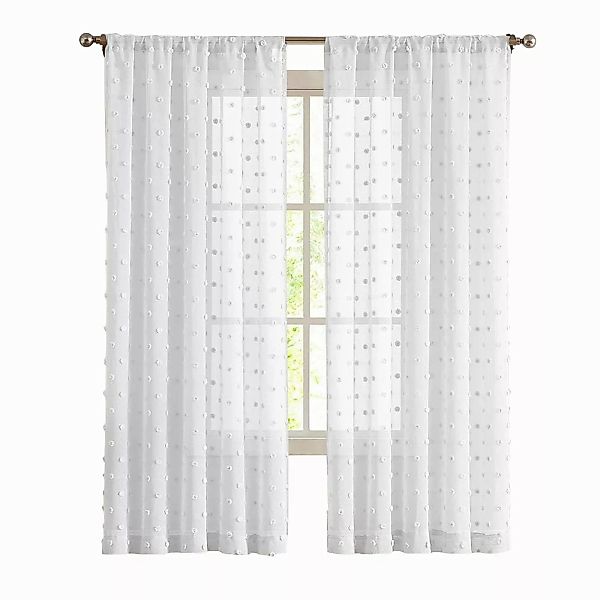 Jibenhome Gardine Transparent Vorhang Voile Gardinen günstig online kaufen