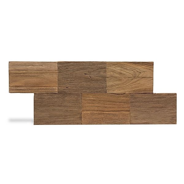 Rebel of Styles Holzverblender UltraWood Big Square 45 cm x 20 cm Braun günstig online kaufen