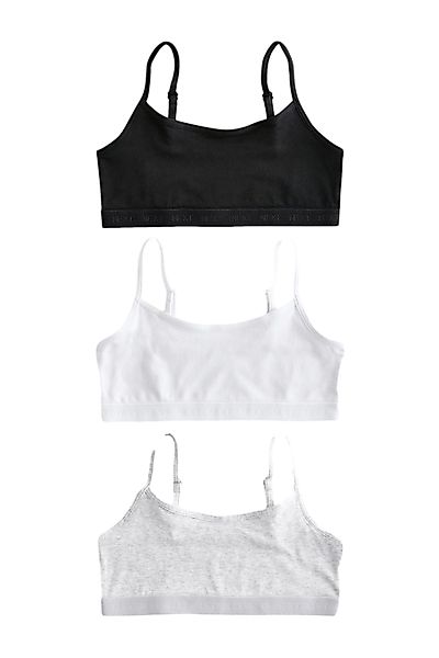 Next Crop-Top 3er-Pack verkürzte Trägertops (3-tlg) günstig online kaufen