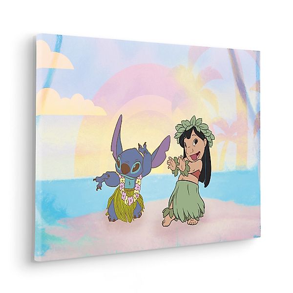 Komar Keilrahmenbild Lilo and Stitch Dancing 40 cm x 60 cm günstig online kaufen