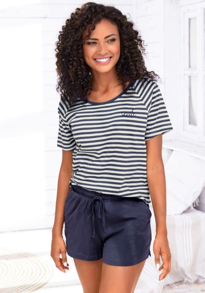 Vivance Dreams Shorty 2 Stk. tlg., mit schönem Streifenmuster günstig online kaufen