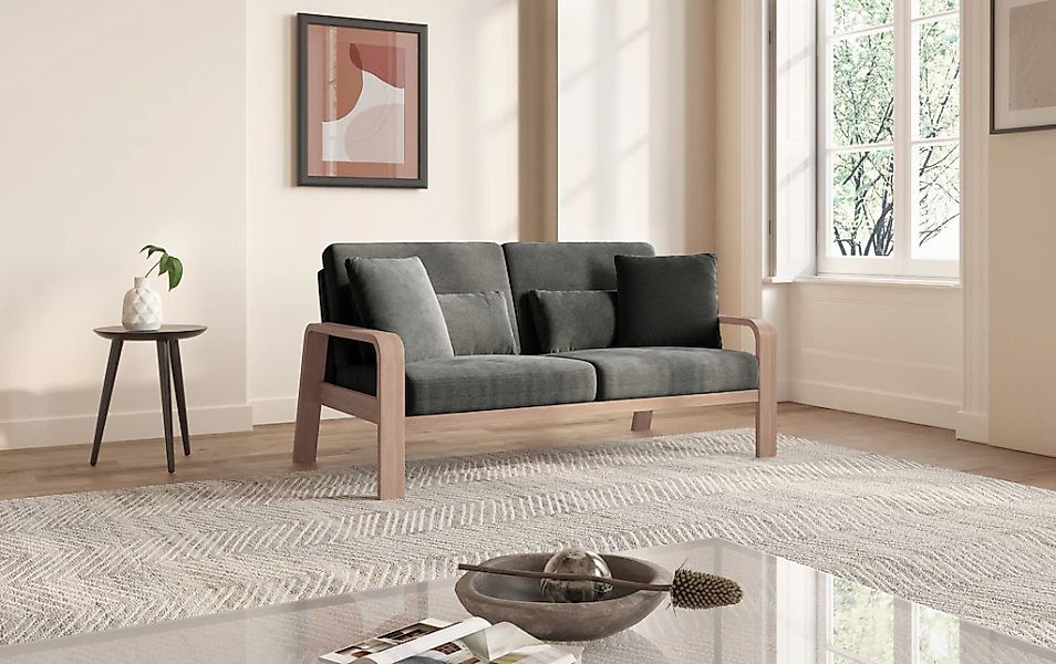 sit&more 2,5-Sitzer "Kolding", Armlehnen aus Buchenholz in natur, verschied günstig online kaufen