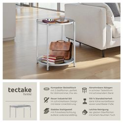 tectake Beistelltisch Couchtisch Oxford 45,5x45,5x53cm (1-St., günstig online kaufen