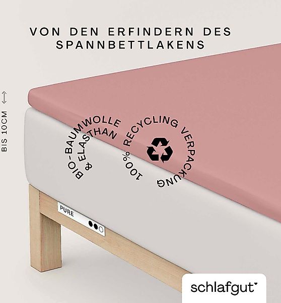 Schlafgut Spannbettlaken PURE TOPPER in Gr. günstig online kaufen