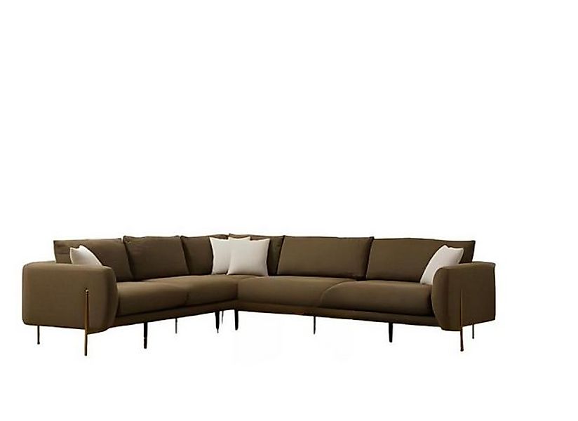 Xlmoebel Ecksofa Modernes Ecksofa in Dunkelgrün Luxuriöses Polstersofa Eleg günstig online kaufen