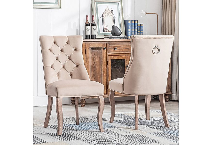 Flieks Esszimmerstuhl (Set, 2 St), 2er Set Polsterstuhl mit Rückenlehne Woh günstig online kaufen