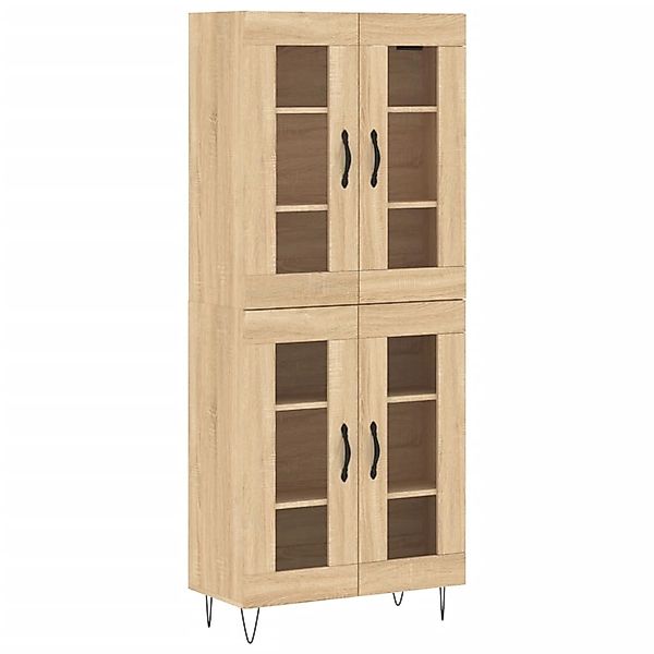 vidaXL Highboard Sonoma-Eiche 69,5x34x180 cm Holzwerkstoff 3198308 günstig online kaufen