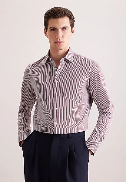 seidensticker Businesshemd "Schwarze Rose" Slim 1/1 Kentkragen Gestreift günstig online kaufen