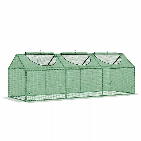 Outsunny Gewächshaus mit Fenster, PE Treibhaus 180x60x60cm, Tomatenhaus & F günstig online kaufen