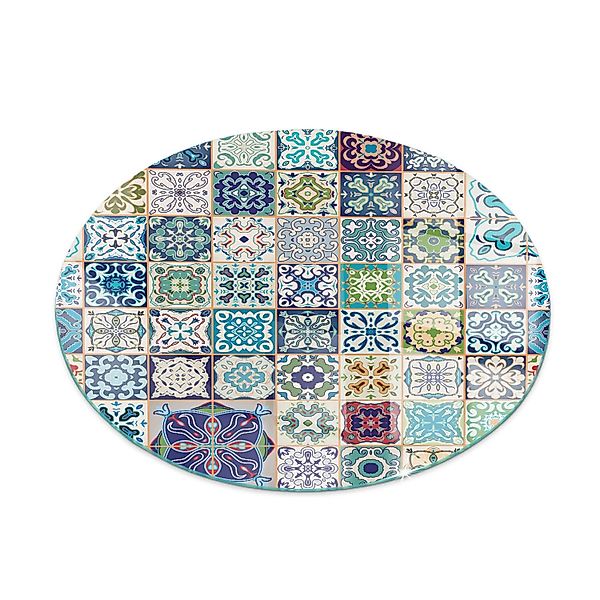 Tulup Glasplatte für Kamin Mosaikmuster auf Fliesen Vorlegeplatte für Kamin günstig online kaufen