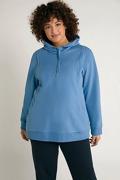 Ulla Popken Sweatshirt Bellieva-Hoodie Stillfunktion A-Linie Kapuze Schwang günstig online kaufen