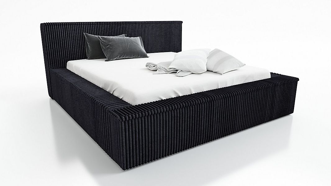 A&J MöbelLand GmbH Polsterbett RIO mit Lattenrost und Bettkasten. (Bett mit günstig online kaufen