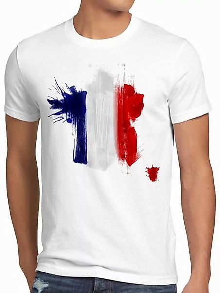 style3 Print-Shirt Herren T-Shirt Flagge Frankreich Fußball Sport France WM günstig online kaufen