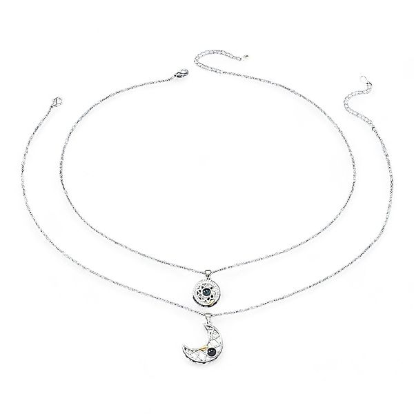 Eyecatcher Edelstahlkette Silberne Halskette mit Zirkonia günstig online kaufen
