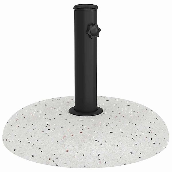 vidaXL Schirmhalter Sonnenschirmständer Weiß und Schwarz günstig online kaufen