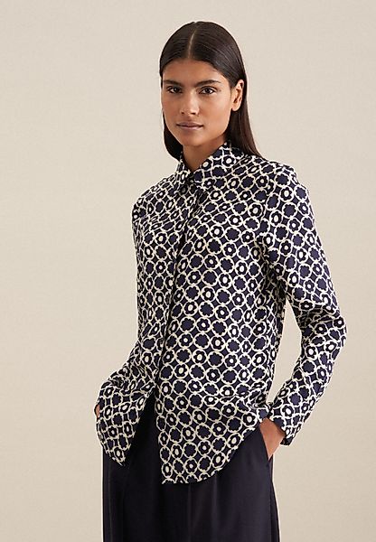 seidensticker Hemdbluse Schwarze Rose Langarm Kragen günstig online kaufen