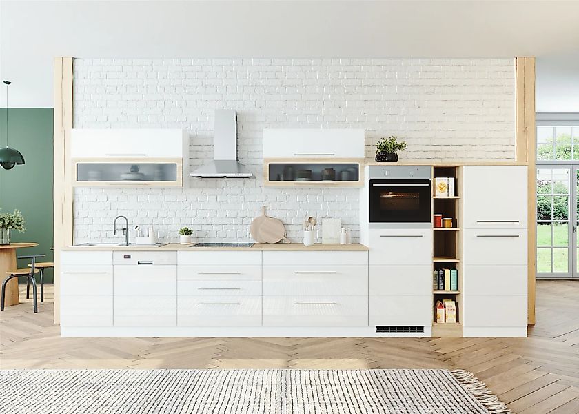 KOCHSTATION Küchenzeile "KS-Wien" Breite 440 cm, wahlweise mit E-Geräten günstig online kaufen