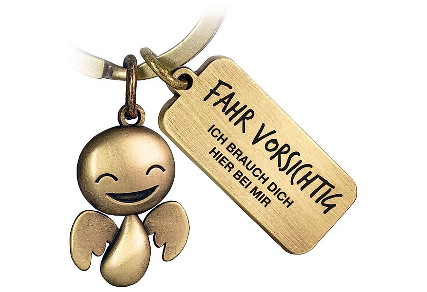 FABACH Schlüsselanhänger Schutzengel Happy mit Gravur - Fahr vorsichtig - G günstig online kaufen