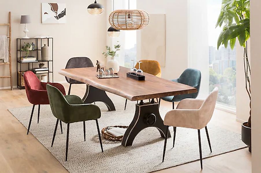 SIT Esstisch, Akazienholz massiv gebeizt, lackiert und gewachst günstig online kaufen