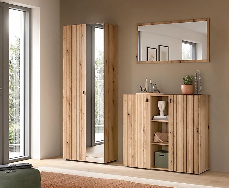 Home affaire Garderoben-Set "TATIO, 3-tlg. Garderobenkombination, Breite: 1 günstig online kaufen