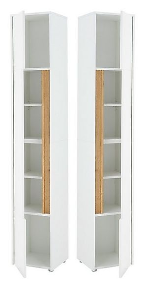 Furn.Design Hochschrank Center (Badschrank in weiß mit Wotan Eiche, 34 x 20 günstig online kaufen