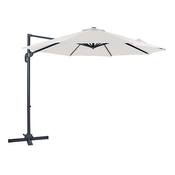 AXI Ampelschirm Ø 300 cm Beige mit Handöffner günstig online kaufen