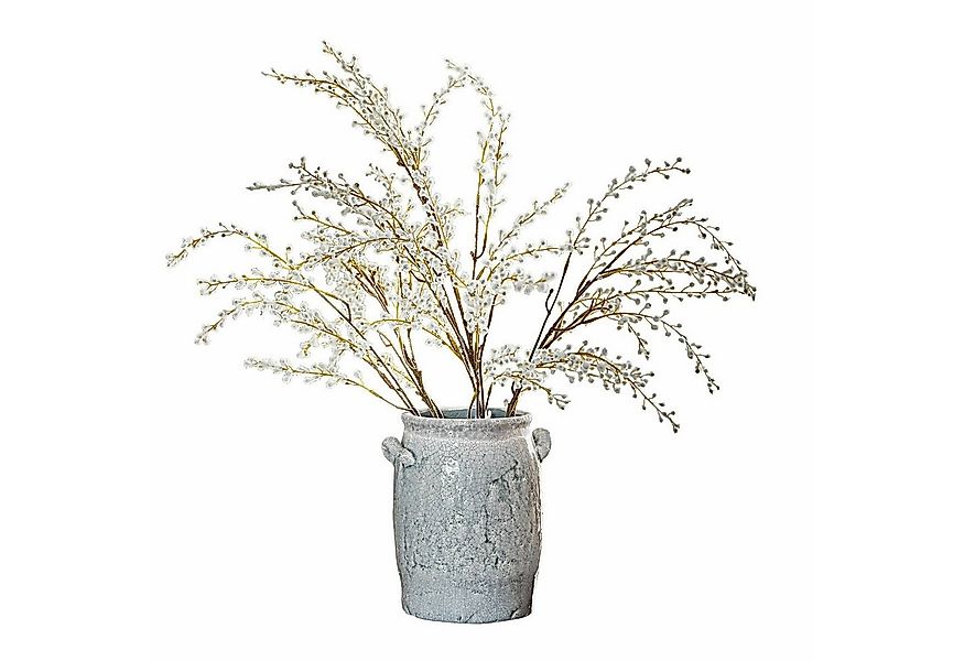 Kunstblume Deko-Zweige 3er Set Palmyra weiß/braun, Mirabeau, Höhe 81.0 cm günstig online kaufen