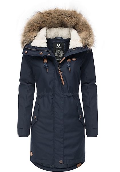 Ragwear Winterjacke Tawny stylischer Winterparka mit großer Kapuze und Kuns günstig online kaufen