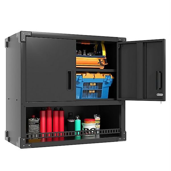 bizoemade Wandhängeschrank Hängeschrank Metall Werkzeugschrank, 77x75x30cm, günstig online kaufen