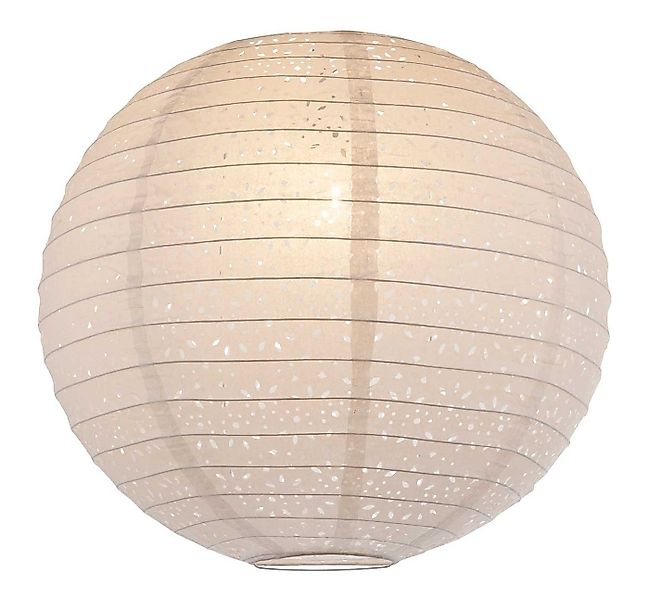 GLOBO LIGHTING Lampenschirm SIMSEN, Ø 40 cm, Weiß, Papier, ohne Pendelaufhä günstig online kaufen