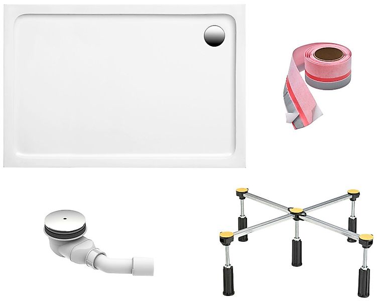 OTTOFOND Duschwanne, rechteckig, Sanitäracryl, Set, 100x80x3 günstig online kaufen