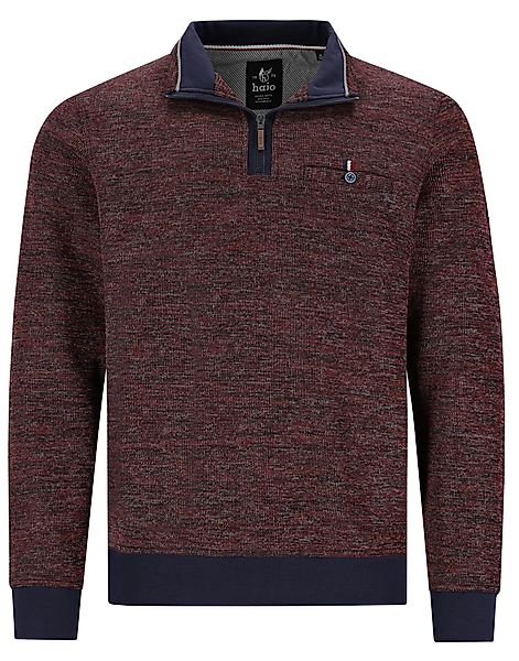 Hajo Sweatshirt Herren Sweatshirt Troyer Kragen günstig online kaufen