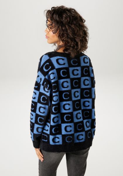 Aniston CASUAL Strickpullover mit extravaganten 2-farbigen günstig online kaufen