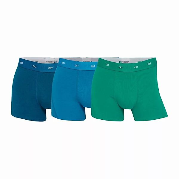 CR7 Herren Boxer Shorts, 3er Pack - Trunks, Bambus Viskose, Stretch Blau/Gr günstig online kaufen