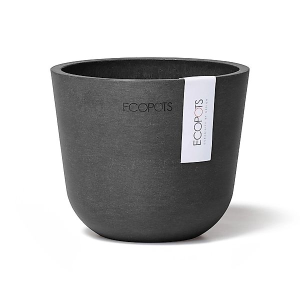 ECOPOTS Blumentopf Oslo Mini 11,5 Dunkelgrau, günstig online kaufen