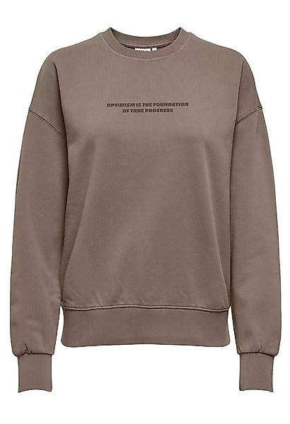 ONLY Longsweatshirt ONLCATRIN L/S O-NECK PRINT günstig online kaufen