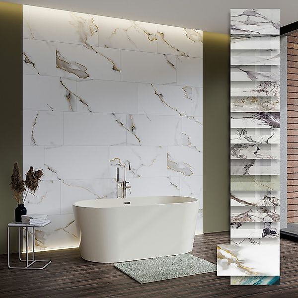 Hexim Wandpaneel, (Marmoroptik 1 Stück 78x39cm günstig online kaufen