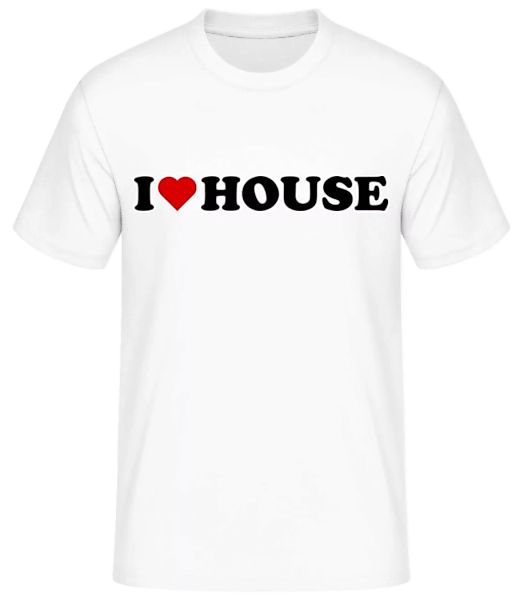 I Love House · Männer Basic T-Shirt günstig online kaufen