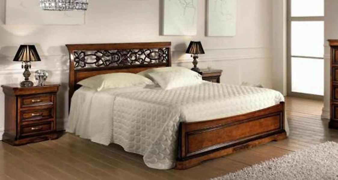 JVmoebel Bett, Bett Möbel für Schlafzimmer Doppelbett Holzbett Designbett V günstig online kaufen