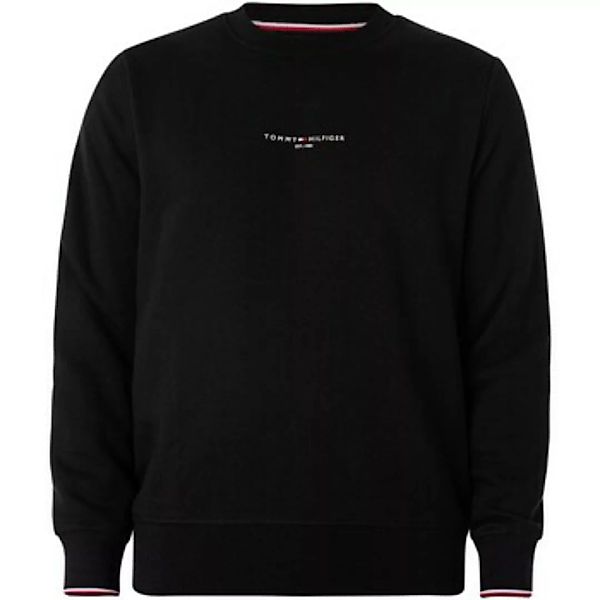 Tommy Hilfiger  Sweatshirt Sweatshirt mit Rundhalsausschnitt und Logo-Besat günstig online kaufen