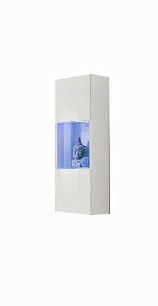 JVmoebel Vitrine Wohnzimmer Weiß Hänge Vitrine Luxus Einrichtung Modern Mad günstig online kaufen