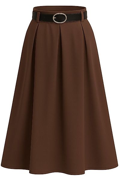 Mississhop A-Linien-Rock A-Linien-Rock Eleganter Faltenrock mit Gürtel – mi günstig online kaufen
