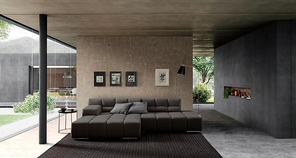 designwerk Ecksofa "Temple L-Form, tolles Designsofa", mit Sitztiefenverste günstig online kaufen
