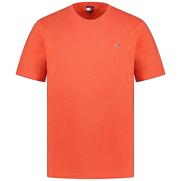 Tommy Jeans T-Shirt aus Materialmix Farbe orange Größe: 6XL günstig online kaufen