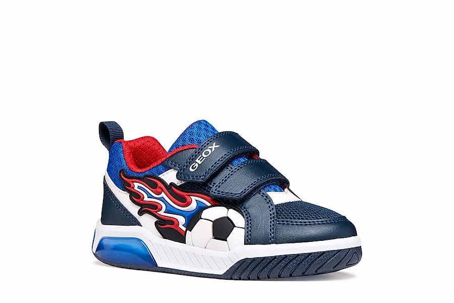 Geox Sneaker "J INEK BOY" Klettschuh mit Blinkfunktion, Größenschablone zum günstig online kaufen